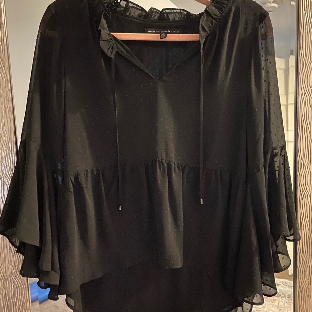 High low white house black market blouse.
